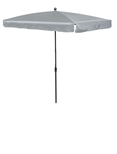 Balkonschirm verstellbar grau