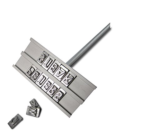 Brandeisen mit wechselbaren Buchstaben