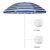 Sonnenschirm Streifen blau/weiß