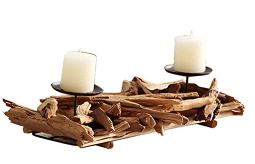 Extravaganter Teelichthalter aus Holz