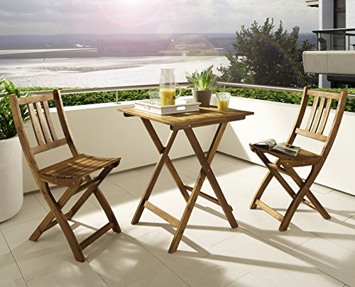 Balkontisch klappbarer Akazienholz
