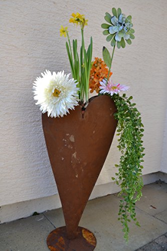 Pflanzherz -Stahl mit Edelrost