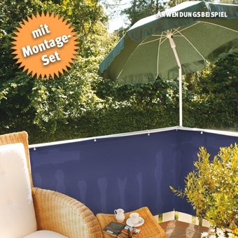 Balkon Sichtschutz uni