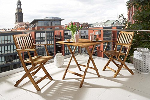 Gartengruppe massives Holz klappbar