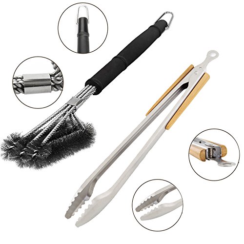 Grillzange XXL + Grillbürste