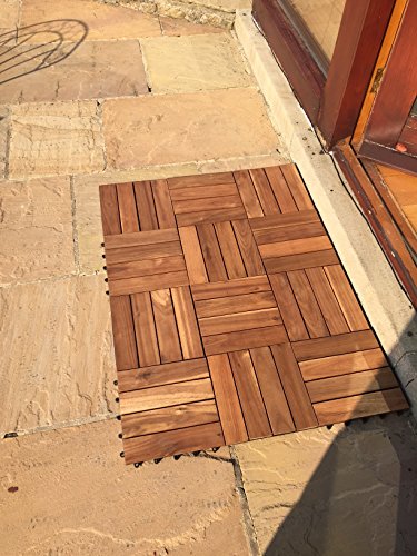 Balkonfliesen aus Akazie