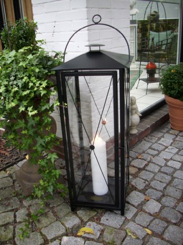stabile Laterne schwarz