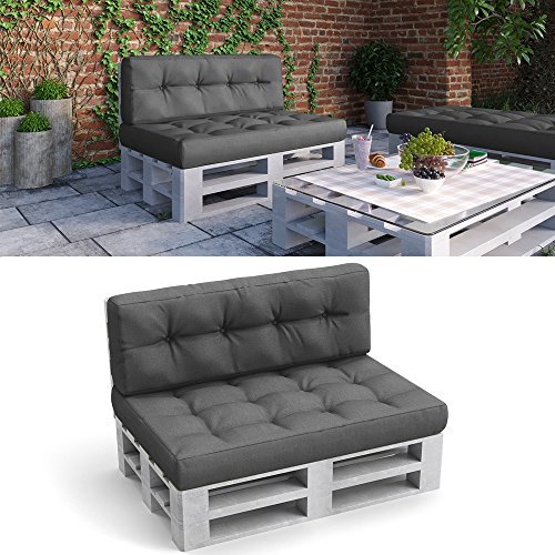 Palettenkissen Set Sitz- und Rückenkissen