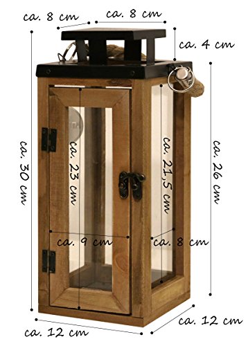 2erSet Holz-Laternen