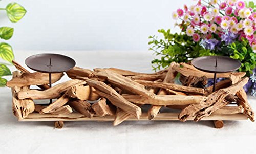 Extravaganter Teelichthalter Holz