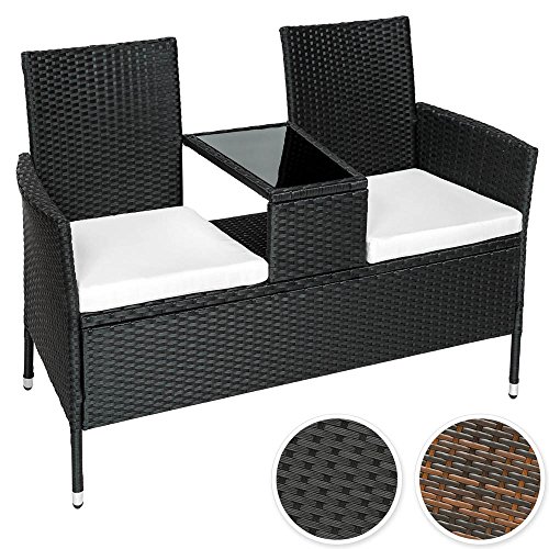 Sitzbank Tisch Poly Rattan