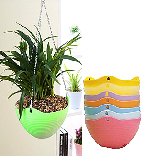 Hängende Blumentöpfe mehrfarbig Set