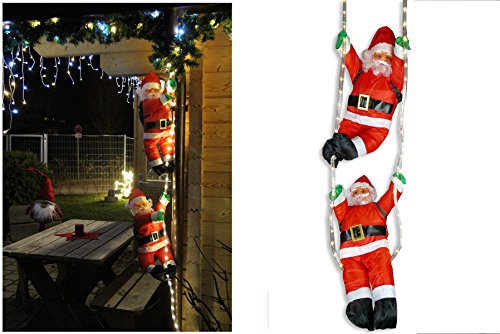 Weihnachtsmänner hängend Lichtschlauch