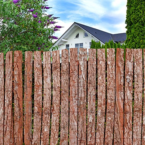 Balkonsichtschutz Baumrinde