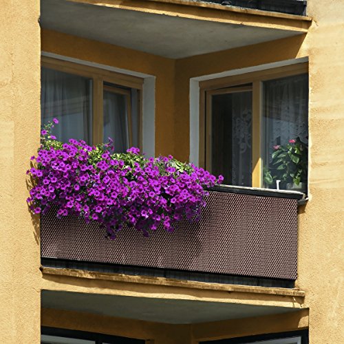 Rattan Balkon Sichtschutz anthrazit