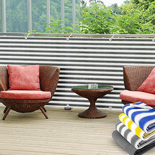 Sichtschutz pflegeleicht gestreift