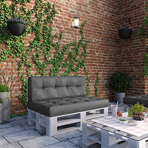 Palettenkissen Set Sitz- und Rückenkissen